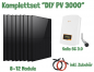 Preview: Mini PV Komplettset „DIY PV 3000“ inkl. 8-12 Module, Solis Mini S6 3K, Solis WiFi / LAN Stick mit Kabel und Zubehör