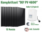 Preview: Mini PV Komplettset „DIY-PV 4600 Hybrid“ inkl. 12 x Modul 410W, Solis 4.6 KW Hybrid Wechselrichter 5G (inkl. 3ph Meter), Solis WiFi Stick mit Kabel