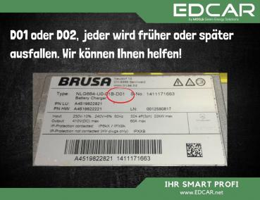 Reparatur nach Überprüfung Brusa NLG664 Smart 451 ED3 22KW